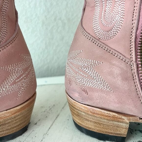 Lane LEXINGTON Over the Knee Womens Cowboy Boots 5.5 Pink Western Cowgirl Tall - Picture 10 of 14